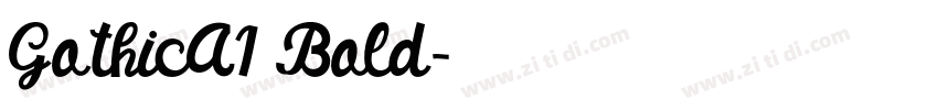 GothicA1 Bold字体转换